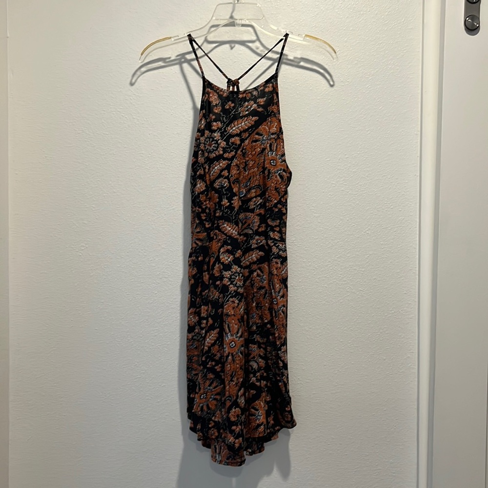 Abercrombie & Fitch sundress - black floral-type pattern